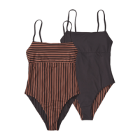 Patagonia Sunrise Slider One-Piece Reversible Swimsuit - Women's Calm Waters / Ink Black XS