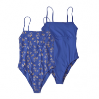 Patagonia Sunrise Slider One-Piece Reversible Swimsuit - Women's XS Quito / Float Blue