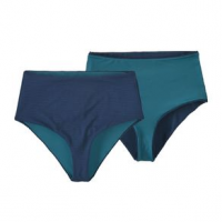 Patagonia Sunrise Slider Bikini Bottom - Women's Ripple / Tidepool Blue M