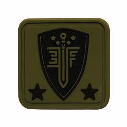 ELITE FORCE 1X1 SQUARE RUBBER HELMET PATCH GREEN