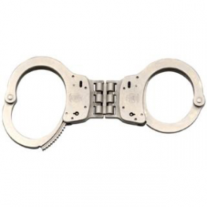 Std Size Hinged Nickel Handcuff