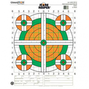 100 Yd Sight-In Rifle Flourescent 12pk