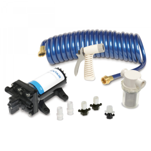 Shurflo by Pentair PRO WASHDOWN KIT(TM) II Ultimate - 12 VDC - 5.0 GPM - Includes Pump, Fittings, Nozzle, Strainer, 25' Hose