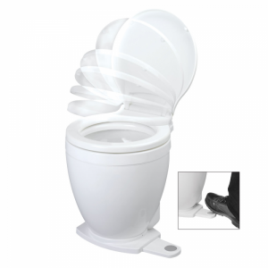 Jabsco Lite Flush Electric 12V Toilet w/Footswitch