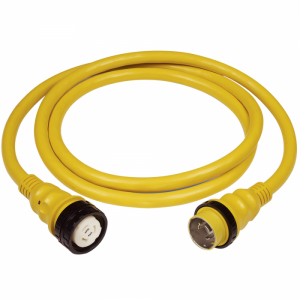 Marinco 50Amp 125/250V Shore Power Cable - 25' - Yellow