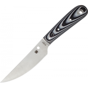 Spyderco, Bow River, Fixed Blade Knife, Black/White G10 Handle