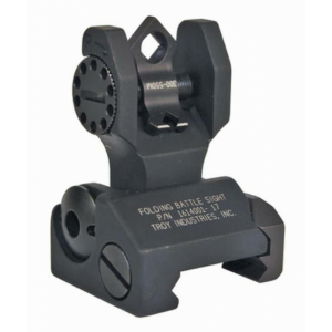 Troy Industries Rear Flip-Up Battle Sight Di-Optic Aperture (DOA) AR-15 Aluminum Black