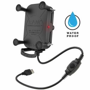 RAM Mount Tough-Charge(TM) w/X-GripA(R) Tech Waterproof Wireless Charging Holder