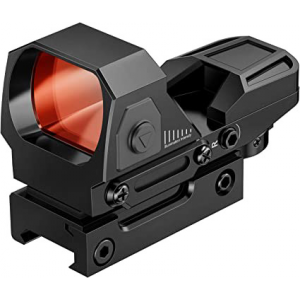 CVLIFE 1X22X33 Reflex Sight 4 Reticle Red Dot Sight Optics ON & Off Switch for 20mm Rail Mount