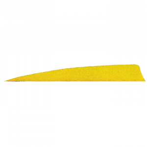 Gateway Shield Cut Feathers Neon Yellow 5 in. RW 50 pk.