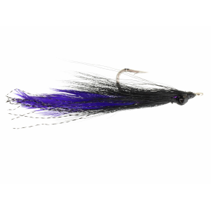 Wild Water Fly Fishing Purple and Black Deep Diving Demon Clouser, size 2/0, qty. 3