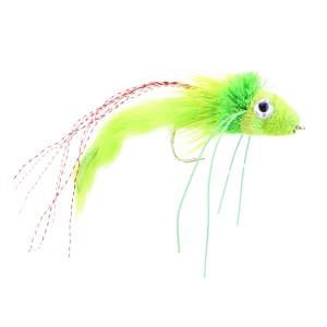 Wild Water Fly Fishing Chartreuse Rabbit Tail Diver, Size 1/0, Qty. 2