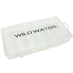 Wild Water Fly Fishing Large 6 Section Clear Fly Box