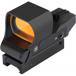 Feyachi RS-30 Reflex Sight with Flip Up Rear Front and Iron Sights and M36 1.5X - 5X Red Dot Sight Optics Magnifier