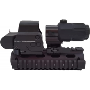 558 Red/Green Dot Holographic Sight Scope + G33 Magnifying Glass, Quick Release Holographic Rollover Multiplier