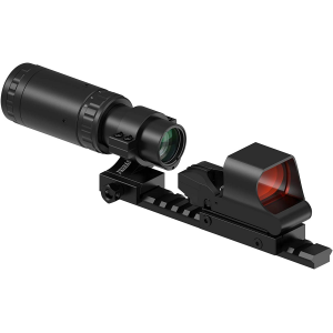 Feyachi M37 1.5X 5X Red Dot Magnifier with RS-30 Reflex Sight Combo Kit, Reticle System, Red Dot Sight and Flip-Mount Integrated Magnifier