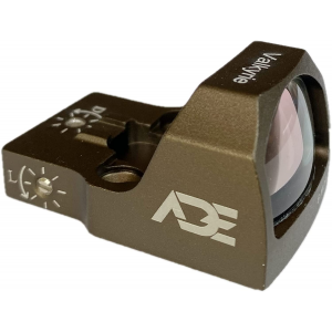 Ade Advanced Optics Valkyrie Micro 4MOA Green Dot Sight for RMR Footprint/Mounting Plate/Slide/Plate Optics Ready Pistol - 4 MOA - FDE/TAN Body Color