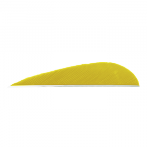 Trueflight Parabolic Feathers Yellow 3 in. RW 100 pk.