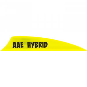 AAE Hybrid 2.0 Vanes Yellow 1.95 in. Shield Cut 100 pk.