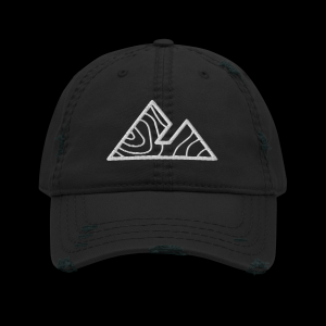 Everest Mountain Logo Distressed Hat
