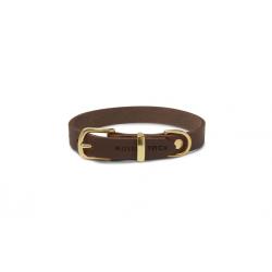 Butter Leather Dog Collar - Classic Brown by Molly And Stitch US