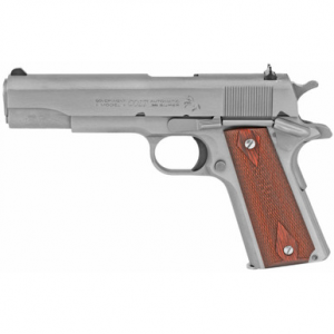 Colt Mfg 1911 Government 38 Super 5" National Match Barrel, 9+1 Capacity, Overall Stainless Steel O1911CSS38
