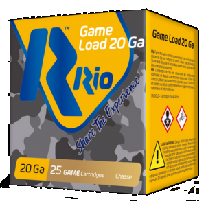 Rio Ammunition Game Load Heavy Field 20 GA, 2-3/4in. 1oz. #8 Shot - 25 Rounds [MPN: RC208]