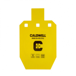 Caldwell AR500 33% IPSC Steel Target Plate Yellow 1116697
