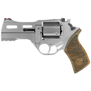 Chiappa Chiappa Firearms CF340245 Rhino 40SAR *CA Compliant 357 Mag 6rd 4" Nickel-Plated Steel Cylinder & Barrel Nickel-Plated Aluminum Frame Walnut Grip - $1105.45 at Firearms Depot 