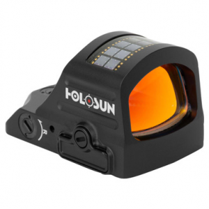 Holosun Technologies, 407C-X2, Red Dot, 2 MOA, Black, Side Battery, Solar Failsafe, Mount Not Included