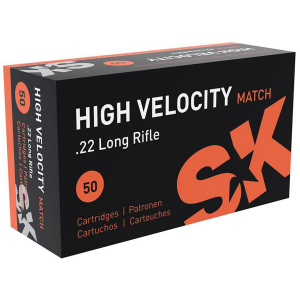 SK High Velocity Match .22 LR, 40gr, LRN - 50 Rounds [MPN: 420137]