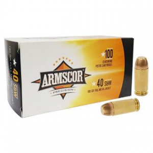 Armscor Precision .40 S&W, 180gr, FMJ - 100 Rounds [MPN: 50316] (4806015503163)