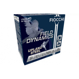Fiocchi Field Dynamics Upland Steel, 12 Gauge 2.75" 1 1/8 oz #4 25/10