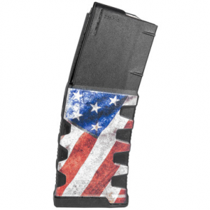 Mission First Tactical Extreme Duty AR-15 Magazine .223 Rem/5.56 NATO 30 Rounds Polymer Black with American Flag