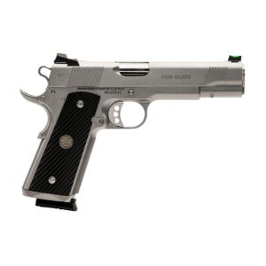 Wilson Combat WILSON COMBAT 1911 CQB Elite 45 ACP 5" 8Rd Stainless Black Single Action Pistol with G10 Diagonal Grip - $4794.00 at Firearms Depot 