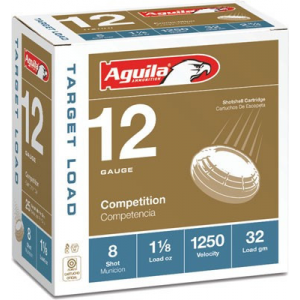 Aguila 12 GA, 2-3/4in. 1-1/8oz. #8 Shot - 25 Rounds [MPN: 1CHB1348]