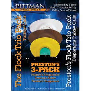 Pittman Game Calls The Flock - Trio Daiphram Pack