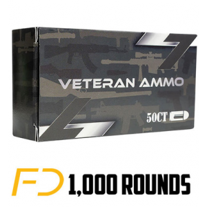 Veteran Ammo 9MM 115gr FMJ [MPN: HMBX913] 1000 rounds (20 boxes of 50 rnd)