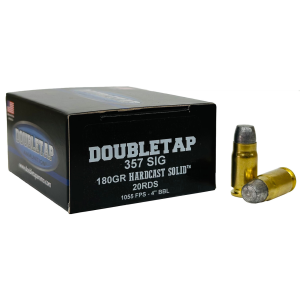 Doubletap Dbltap 357sig 180gr Hardcast 20/1000 - $21.16 at Firearms Depot 