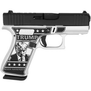 Glock 43x Custom "Trump Mug Shot" Optic Cut Handgun 9mm Luger 10rd Magazines (2) 3.4" Barrel Accessory Rail USA Made