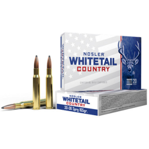 Nosler NOSLER WHITETAIL COUNTRY .30-06 SPRINGFIELD, 165gr, SP [MPN: 40125] - 20 rounds - $30.84 at Firearms Depot 