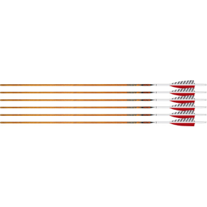 Easton "Easton Arrow 6.5 Carbon Legacy 340 4"" Feather Left Heli. 6pk" - $71.99 at Firearms Depot 