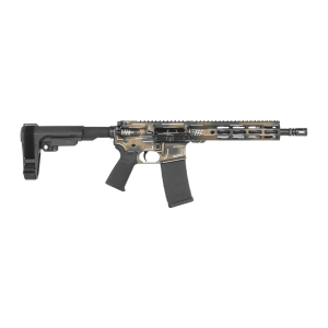 Shark Coast Tactical Shark Coast Tactical Anime 5.56 Nato, 10.5" Barrel, SBA3 Brace, 30 rnd - Bronze [MPN:SCC07060ANBRN-P] - $876.90 at Firearms Depot 