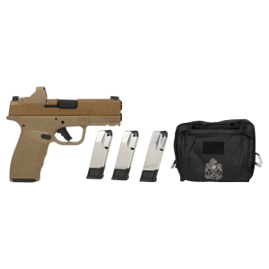 Springfield Springfield Hellcat Pro OSP Gear Pac 9mm, 3.7" Barrel, Viridian RFX11, 10 rnd - FDE [MPN:HCP9379FOSPLC-PAC] - $648.24 at Firearms Depot 