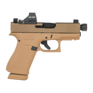 Glock Glock 43X 9mm, 3.41" Threaded Barrel, Holosun HS407K, 15 rnd - FDE [MPN:UX4350204NR15ORNINO2] - $854.24 at Firearms Depot 