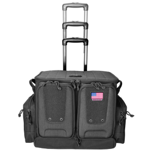 G-Outdoors Inc G-outdrs Tac Rolling Range Bag Black - $189.37 at Firearms Depot 