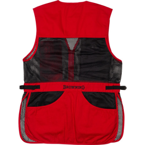 Browning Bg Mesh Shooting Vest R-hand - 2x-large Black/red Trim - $37.58 at Firearms Depot 