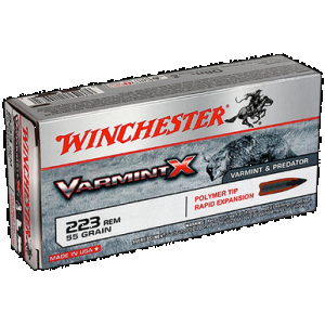 Winchester Varmint .223 REM, 55gr, Polymer Tip - 20 Rounds [MPN: X223P]