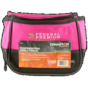 Champion Targets Trapshooting, Champ 45853 Dbl Sg Shell Pouch Pink