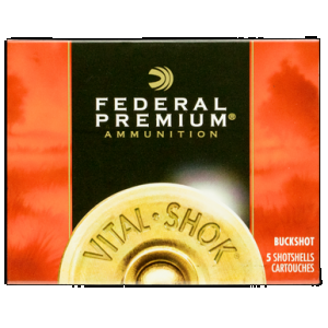 Federal Premium Vital-Shok 10 GA, 3-1/2in. 18 Pellet 00 Shot - 5 Rounds [MPN: P108F00]